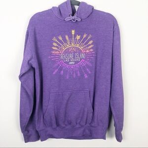 TREASURE ISLAND LAS VEGAS 1993 Vintage Purple Hoodie Unisex Size Small